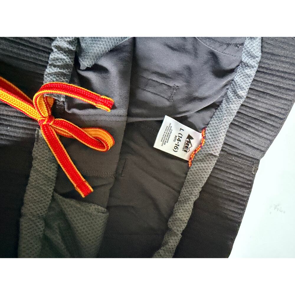REI Co-op Boys Gray Stretch Hiking Trail Pants Size Large 14-16 Outdoor - Picture 6 of 8